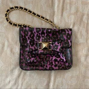 Betsey Johnson Leopard Print with Bow Handbag